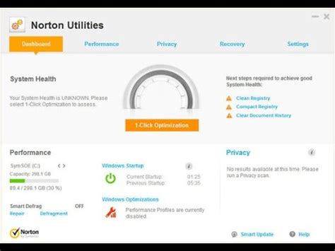 Hot to use Norton Utilities link 
